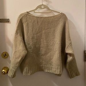 Dixie Italian ivory/grey sweater. Size small/medium